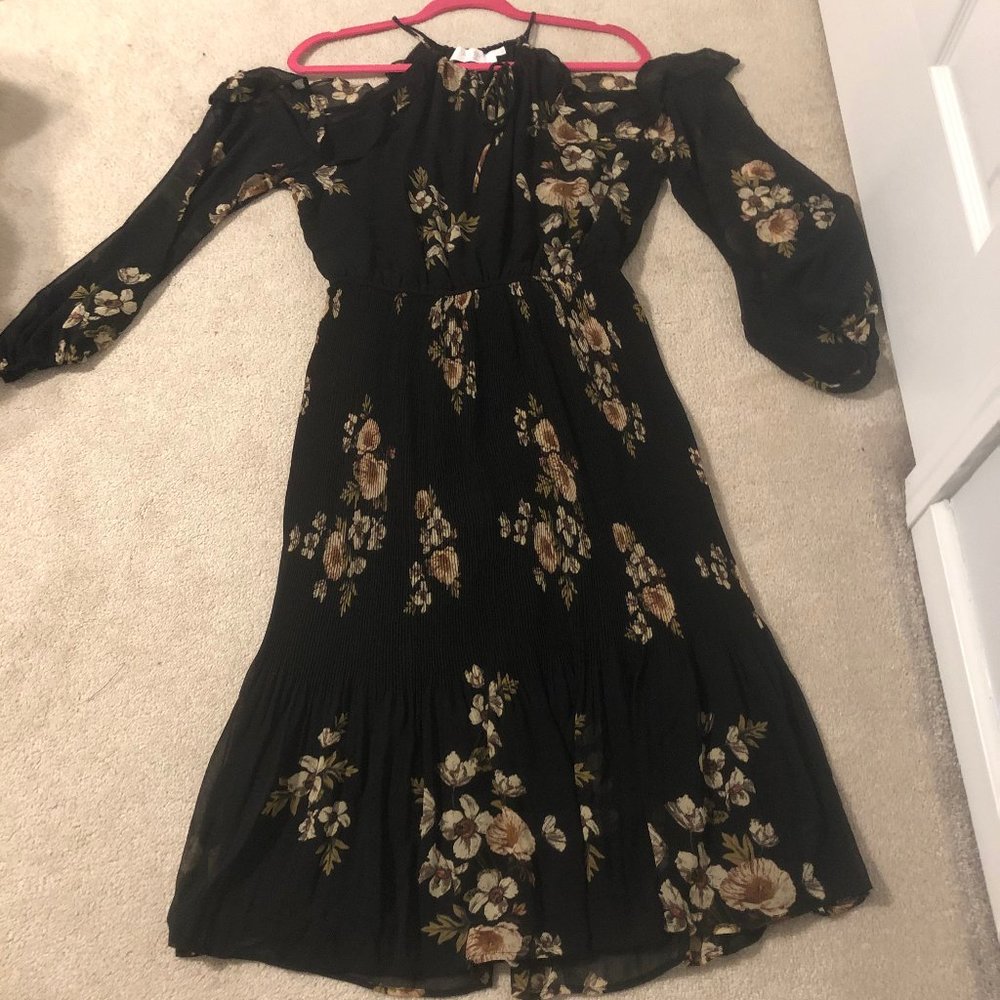 Floral Midi Length Dress NWOT